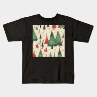 Ykomow Christmas Trees Womens Holiday Pine Tree Xmas Graphic Tees Christmas Family Kids T-Shirt